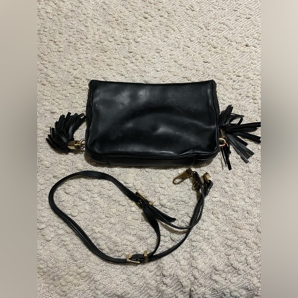 Luana Purse Black Leather Made In Italy - Picture 3 of 6